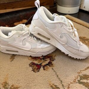 Nike White Low-Top Air Max Sneakers